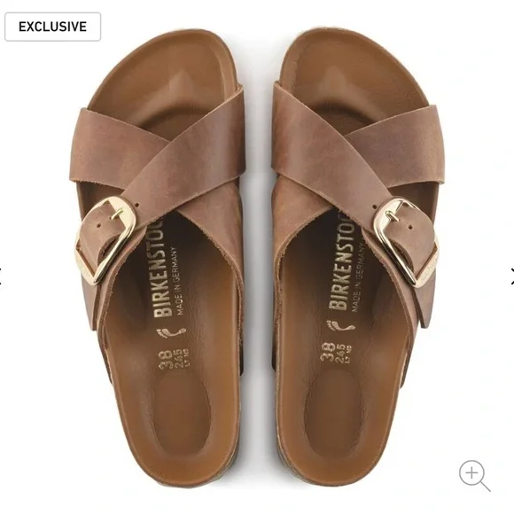 Birkenstock Siena Big Buckle Oiled Leather 🤎—Size 6-6.5 - Picture 13 of 15